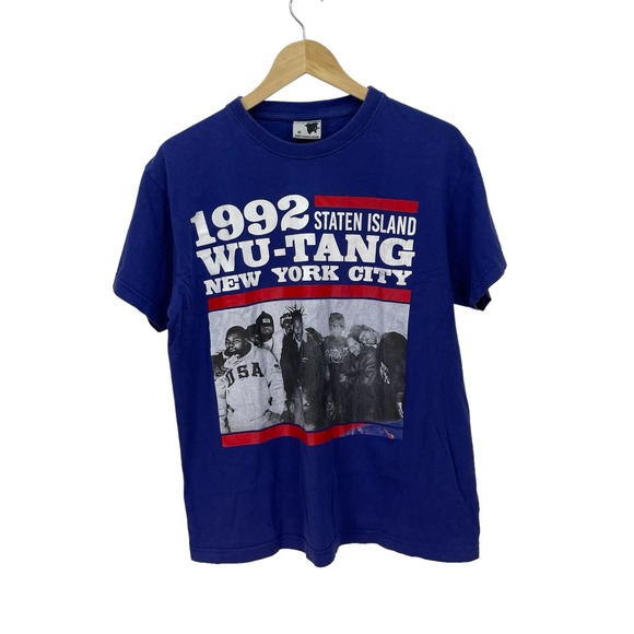 Wu Tang NY Staten Island 1992 T-Shirt Mens Medium - Picture 1 of 4